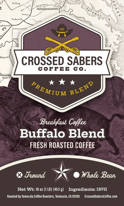 Crossed Sabers Coffee Buffalo Blend 16oz Drip