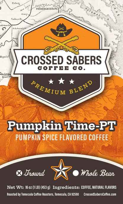 Crossed Sabers Coffee Pumpkin Time-PT 16oz Drip