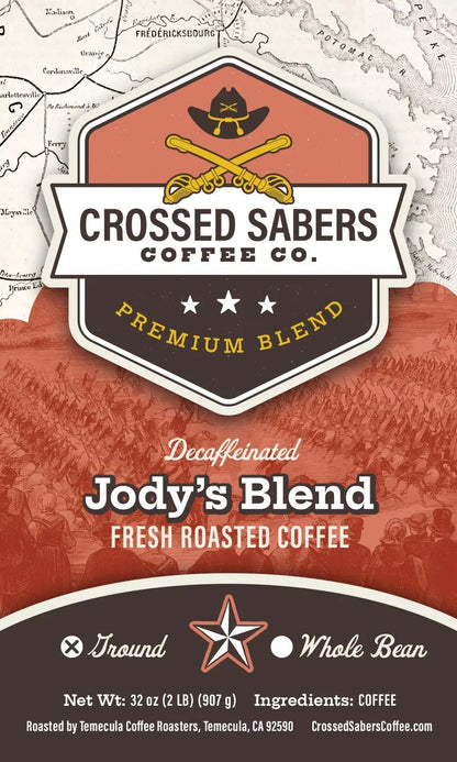 Crossed Sabers Coffee Jody's Blend Decaf 2lb Drip