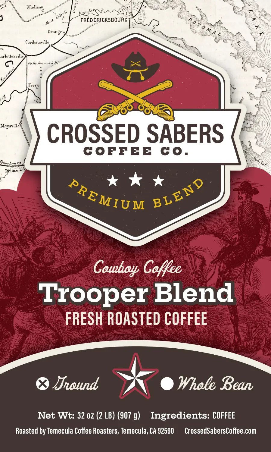 Crossed Sabers Coffee Trooper Blend 2lb Drip