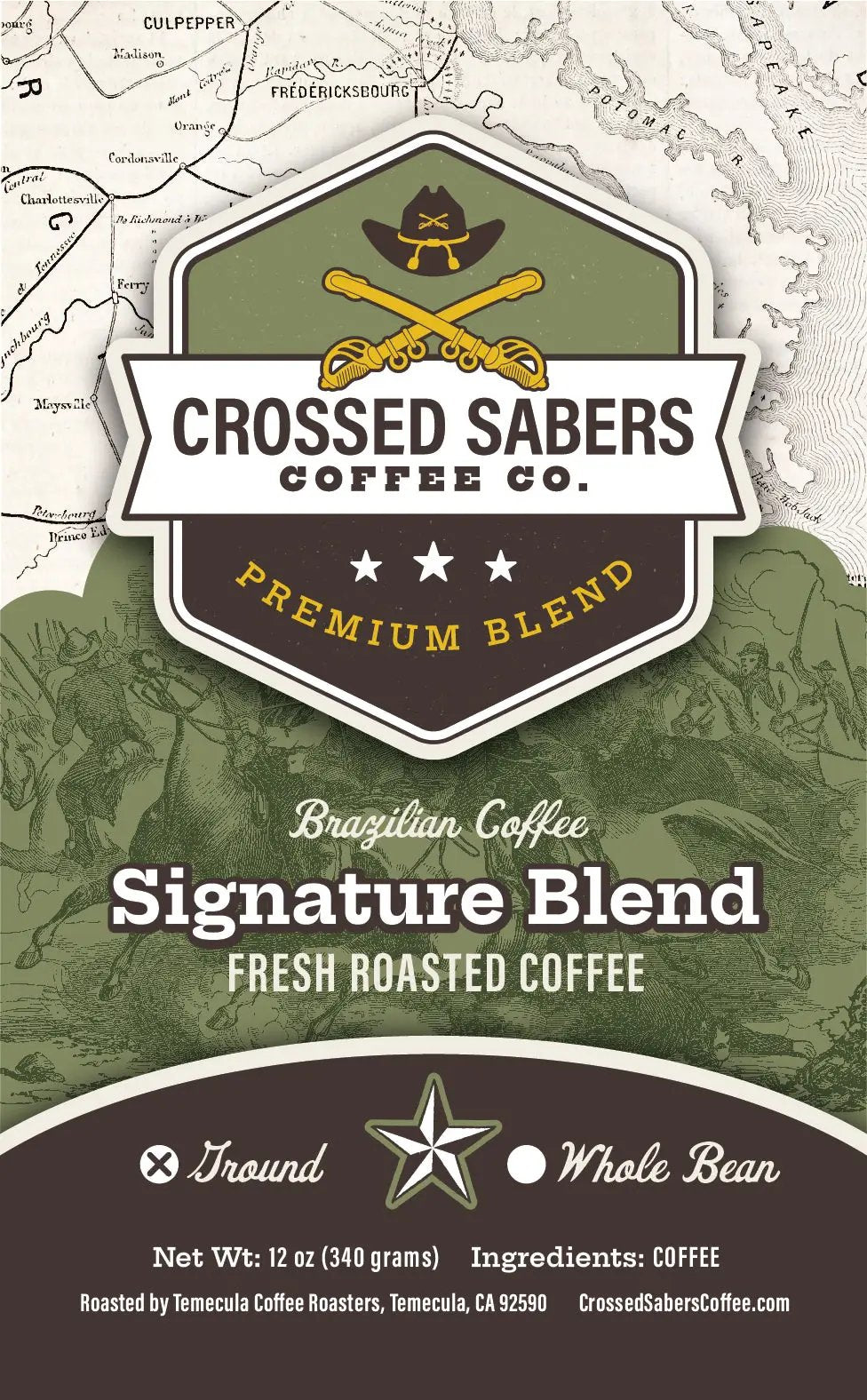 Crossed Sabers Coffee Signature Blend 12oz Drip
