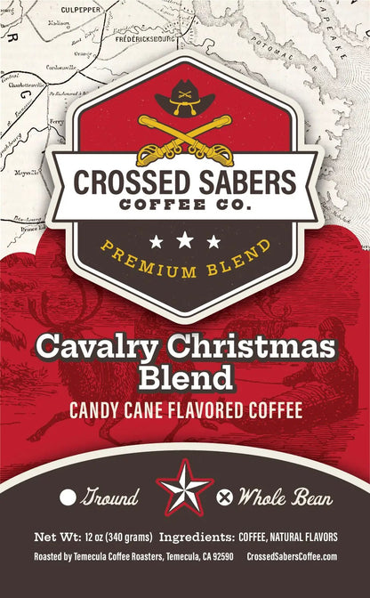 Crossed Sabers Coffee Cavalry Christmas 12 oz Whole Bean