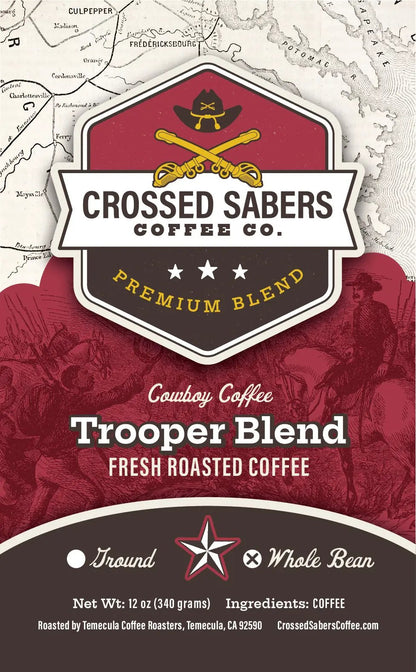 Crossed Sabers Coffee Trooper Blend 12oz Whole Bean