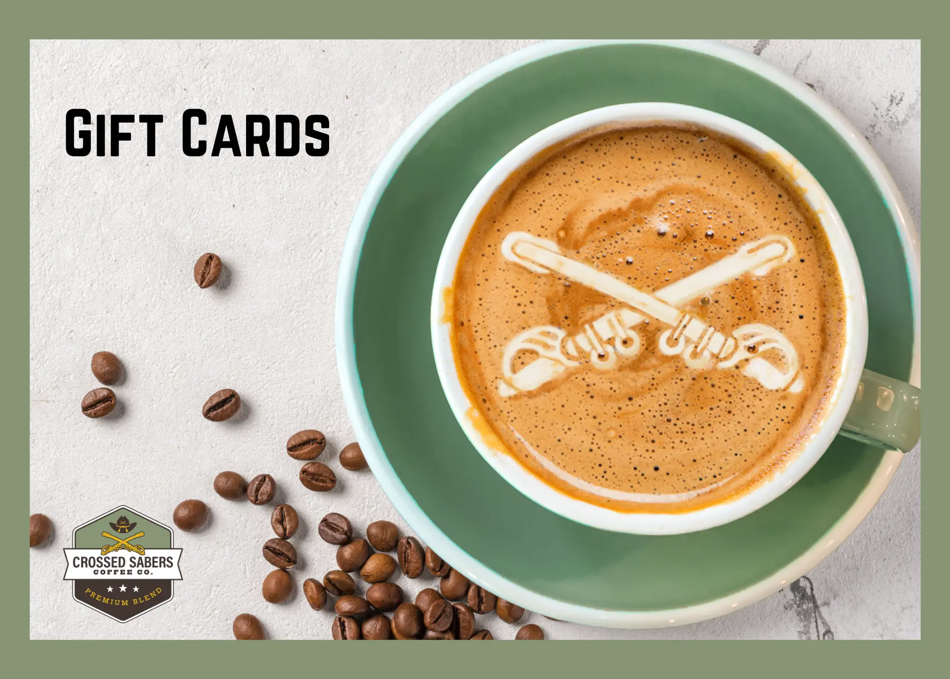 Crossed Sabers Coffee Gift Card