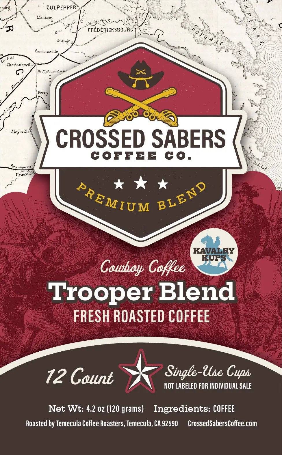 Crossed Sabers Coffee Trooper Blend Kavalry Kups