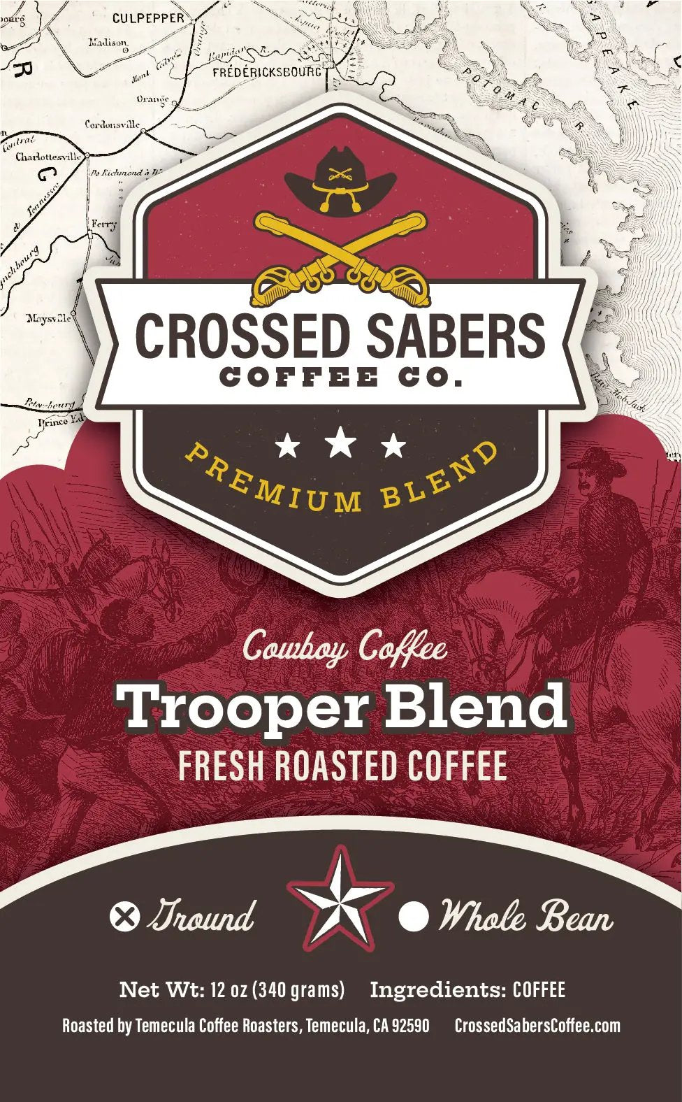 Crossed Sabers Coffee Trooper Blend 12oz Drip